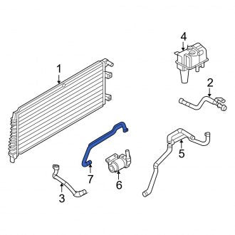 New OEM Upper Drive Motor Inverter Radiator Hose Fits, 2005-2012 Ford Escape - Part # 6M6Z8260A