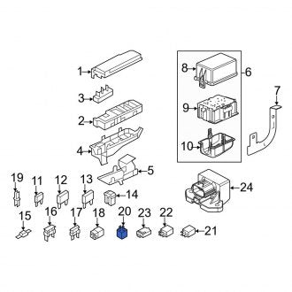 New OEM Accessory Power Relay Fits, 2008-2012 Ford Escape - Part # YL8Z14677AA