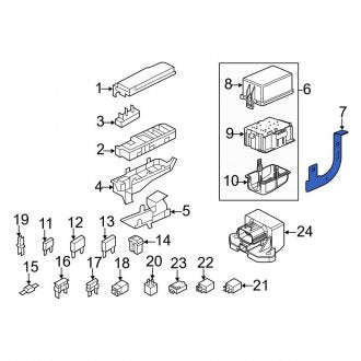 New OEM Fuse Box Bracket Fits, 2008-2009 Ford Escape - Part # 8M6Z14A254A