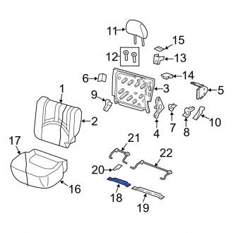 New OEM Rear Right Seat Track Support Fits, 2008-2012 Ford Escape - Part # 3L8Z78606A50AB