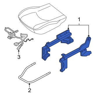 New OEM Seat Track Fits, 2005-2012 Ford Escape - Part # 5L8Z7861705BA