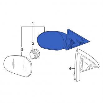 New OEM Front Left Door Mirror Fits, 2008-2010 Ford Escape - Part # 8L8Z17683DA
