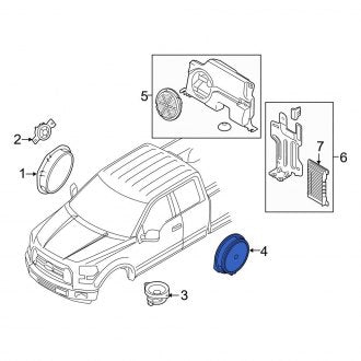 New OEM Rear Speaker Fits, 2015-2017 Ford F-150 - Part # FL3Z18808J