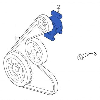 New OEM Accessory Drive Belt Tensioner Assembly Fits, 2009 Mercury Mariner - Part # 9L8Z6A228A