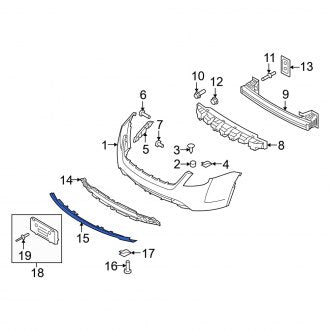 New OEM Front Grille Molding Fits, 2010-2011 Mercury Milan - Part # AN7Z8200DA