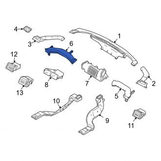 New OEM Left Instrument Panel Air Duct Fits, 2010-2011 Mercury Milan - Part # AE5Z19A843A