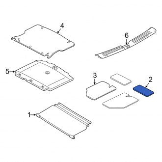 New OEM Rear Floor Mat Fits, 2005-2007 Mercury Mariner - Part # 5L8Z7813046AAB