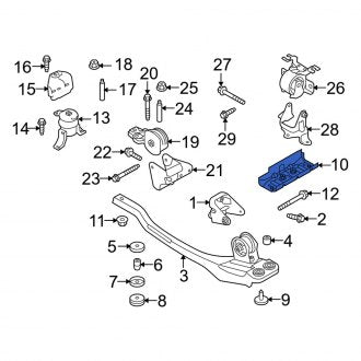New OEM Engine Mount Crossmember Bracket Fits, 2007-2011 Mercury Mariner - Part # YL8Z6L062AA