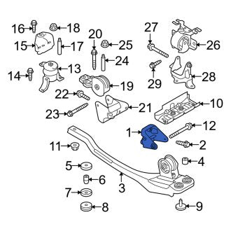 New OEM Front Engine Mount Fits, 2009-2011 Mercury Mariner - Part # 9L8Z6031B