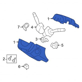 New OEM Steering Column Cover Fits, 2008-2011 Mercury Mariner - Part # BL8Z3530AC