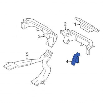 New OEM Right Dashboard Air Vent Fits, 2008-2011 Mercury Mariner - Part # 8L8Z19893BA