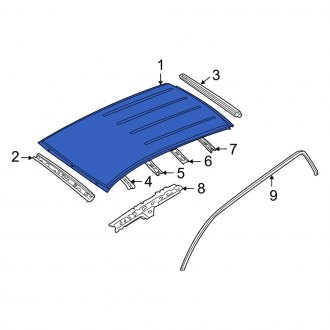 New OEM Roof Panel Fits, 2009-2011 Mercury Mariner - Part # 9L8Z7850202B