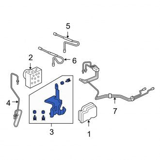 New OEM ABS Modulator Bracket Fits, 2007-2010 Ford Edge - Part # AT4Z2C304A