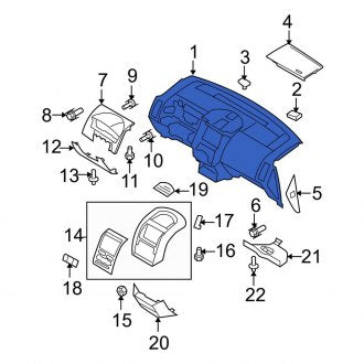 New OEM Dashboard Panel Fits, 2007 Ford Edge - Part # 7T4Z7804320AA