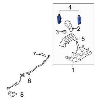 New OEM Automatic Transmission Shift Lever Knob Cover Fits, 2007-2010 Ford Edge - Part # 7L1Z7L468C