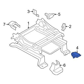 New OEM Front Right Air Bag Seat Sensor Mat Fits, 2010 Ford Edge - Part # AT4Z14B422A