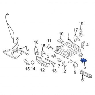 New OEM Right Air Bag Seat Sensor Mat Fits, 2010 Ford Edge - Part # AT4Z14B422B