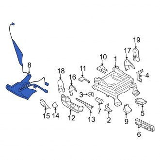 New OEM Front Left Power Seat Wiring Harness Fits, 2009-2010 Ford Edge - Part # 9T4Z14C719AA