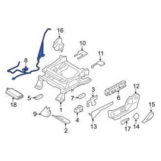 New OEM Front Left Power Seat Wiring Harness Fits, 2008 Ford Edge - Part # 8T4Z14C719DA