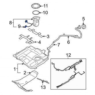 New OEM Fuel Sender and Hanger Assembly Fits, 2007-2010 Ford Edge - Part # 7T4Z9A299B