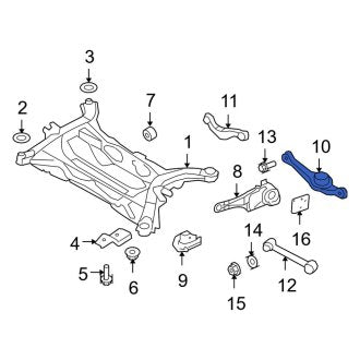 New OEM Rear Right Suspension Control Arm Fits, 2007-2010 Ford Edge - Part # 9T4Z5A972D