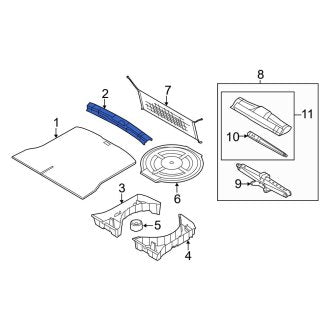 New OEM Rear Liftgate Trim Scuff Plate Fits, 2007-2008 Ford Edge - Part # 7T4Z7842624AC