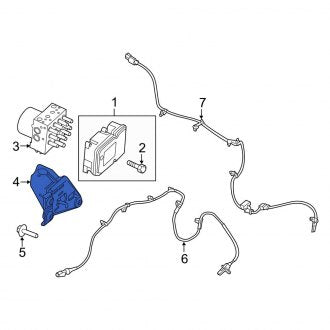 New OEM ABS Modulator Bracket Fits, 2011-2014 Ford Edge - Part # BT4Z2C304A