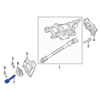 New OEM Steering Shaft Universal Joint Fits, 2011-2014 Ford Edge - Part # BT4Z3A525A