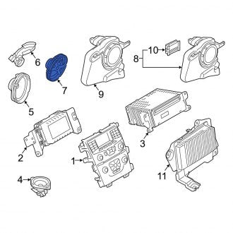 New OEM Center Rear Speaker Fits, 2011 Ford Edge - Part # DT4Z18808B