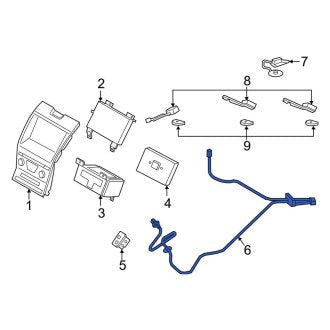 New OEM Radio Antenna Module Connector Fits, 2019-2020 Ford Edge - Part # KT4Z14D202TA