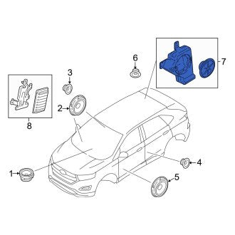 New OEM Rear Lower Speaker Fits, 2015-2018 Ford Edge - Part # ET4Z18808E