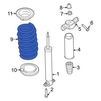 New OEM Rear Coil Spring Fits, 2012-2015 Ford Edge - Part # CT4Z5560B