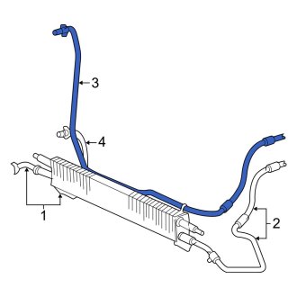 New OEM Automatic Transmission Oil Cooler Hose Fits, 2005-2007 Ford Freestar - Part # 6F2Z7R081A