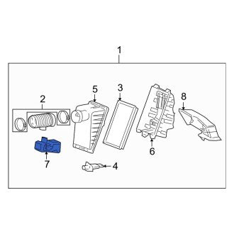 New OEM Engine Air Intake Resonator Fits, 2004-2007 Ford Freestar - Part # 3F2Z9B659AA