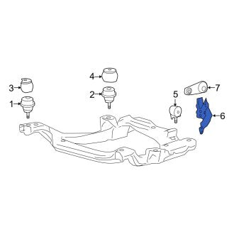 New OEM Automatic Transmission Mount Bracket Fits, 2004-2007 Ford Freestar - Part # 3F2Z6F055AA