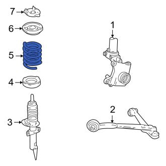 New OEM Front Coil Spring Fits, 2004-2007 Ford Freestar - Part # 3F2Z5310AA