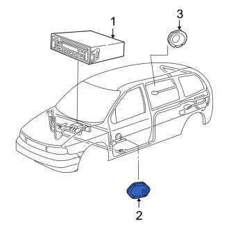 New OEM Front Right Speaker Fits, 2007 Ford Freestar - Part # 7F2Z18808C