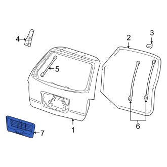 New OEM Rear License Plate Light Panel Fits, 2004-2007 Ford Freestar - Part # 3F2Z17434A20AA