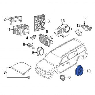 New OEM Center Speaker Fits, 2009-2019 Ford Flex - Part # 8A8Z18808N