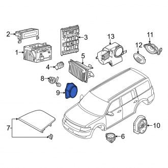 New OEM Rear Speaker Fits, 2009-2019 Ford Flex - Part # DA8Z18808D