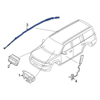 New OEM Right Curtain Air Bag Fits, 2009 Ford Flex - Part # 8A8Z74042D94A