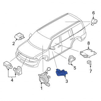 New OEM Air Bag Seat Sensor Mat Fits, 2010 Ford Flex - Part # AA8Z14B056A