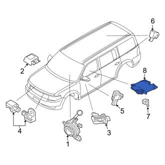 New OEM Air Bag Seat Sensor Mat Fits, 2011-2012 Ford Flex - Part # BA8Z14B056A