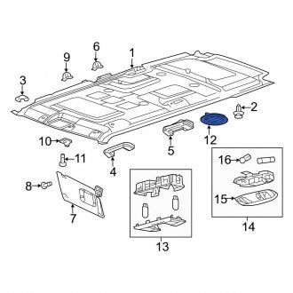 New OEM Left Outer Dashboard Air Vent Fits, 2009-2012 Ford Flex - Part # BA8Z19893BA