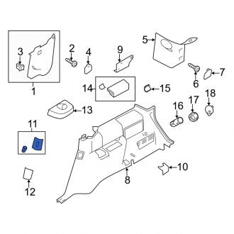 New OEM Rear Right Power Seat Switch Fits, 2010-2012 Ford Flex - Part # 8A8Z14D721AE