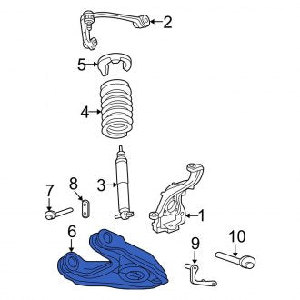 New OEM Front Left Lower Suspension Control Arm Fits, 2003-2006 Lincoln Navigator - Part # 6L1Z3079BA