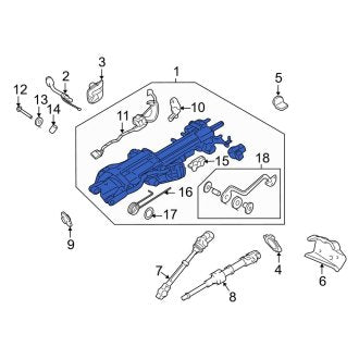 New OEM Steering Column Fits, 2003-2006 Lincoln Navigator - Part # 6L7Z3C529B