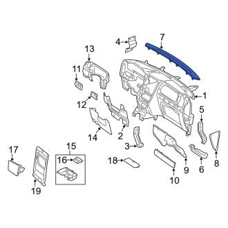 New OEM Windshield Defroster Nozzle Fits, 2005-2006 Lincoln Navigator - Part # 5L7Z78044E82AAF