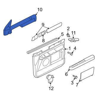 New OEM Rear Right Door Trim Molding Fits, 2004-2006 Lincoln Navigator - Part # 4L7Z78274A30AAA