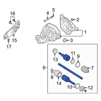 New OEM Rear Right CV Axle Assembly Fits, 2003-2005 Lincoln Navigator - Part # 4L1Z4K138AC